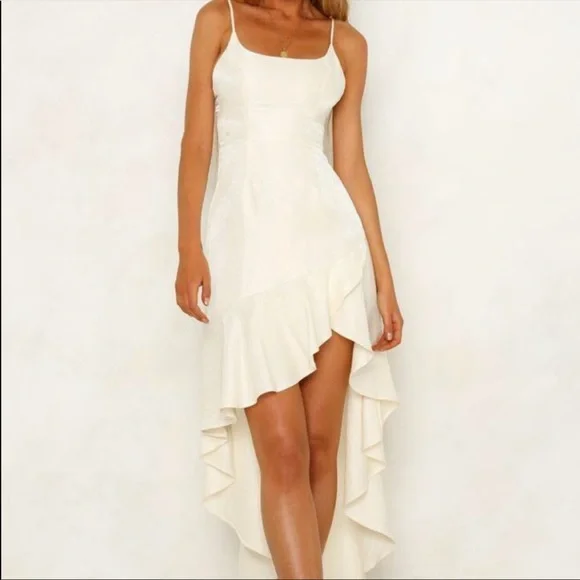 Hello Molly Stopping Old Habits hi low white dress - Picture 1 of 5